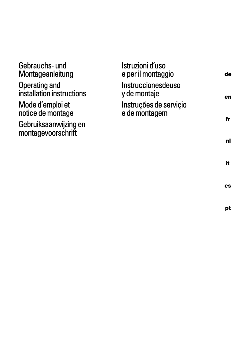 Page n°1 - Guide d'installation Siemens LC955KA40