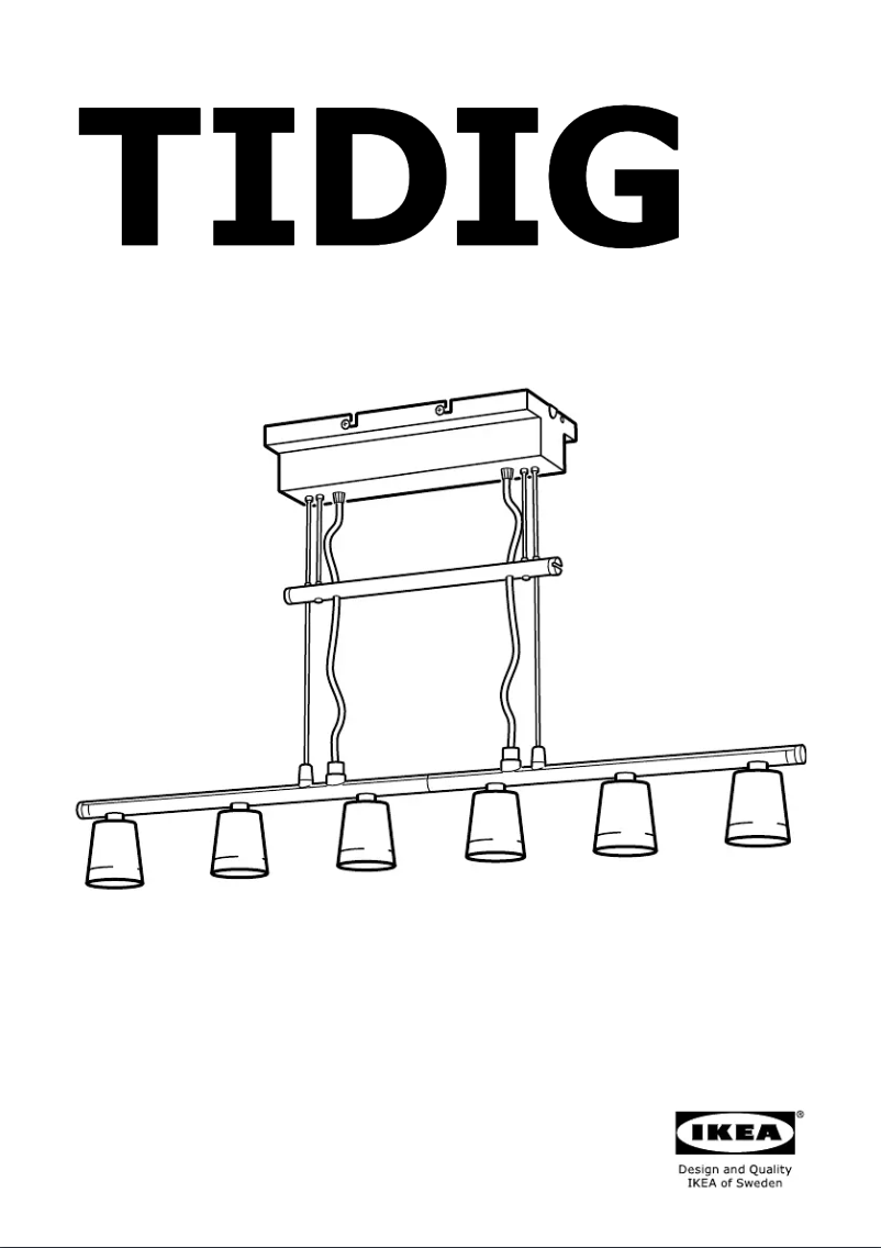 Page 1 de la notice Mode d'emploi Ikea TIDIG