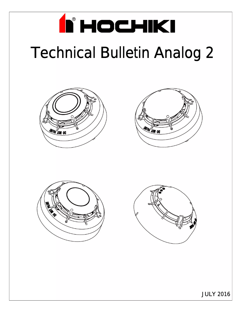 Page 1 de la notice Manuel utilisateur Hochiki ACC-V