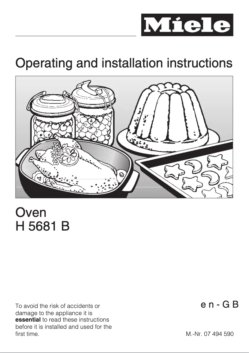 Page 1 de la notice Manuel utilisateur Miele H 5681 B