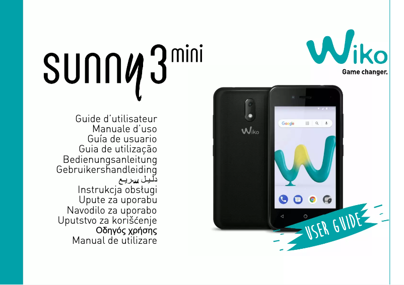 Page 1 de la notice Manuel utilisateur Wiko Sunny 3 Mini