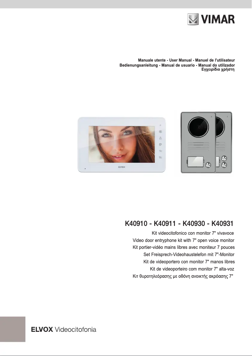 Image de la première page du manuel de l'appareil K40931