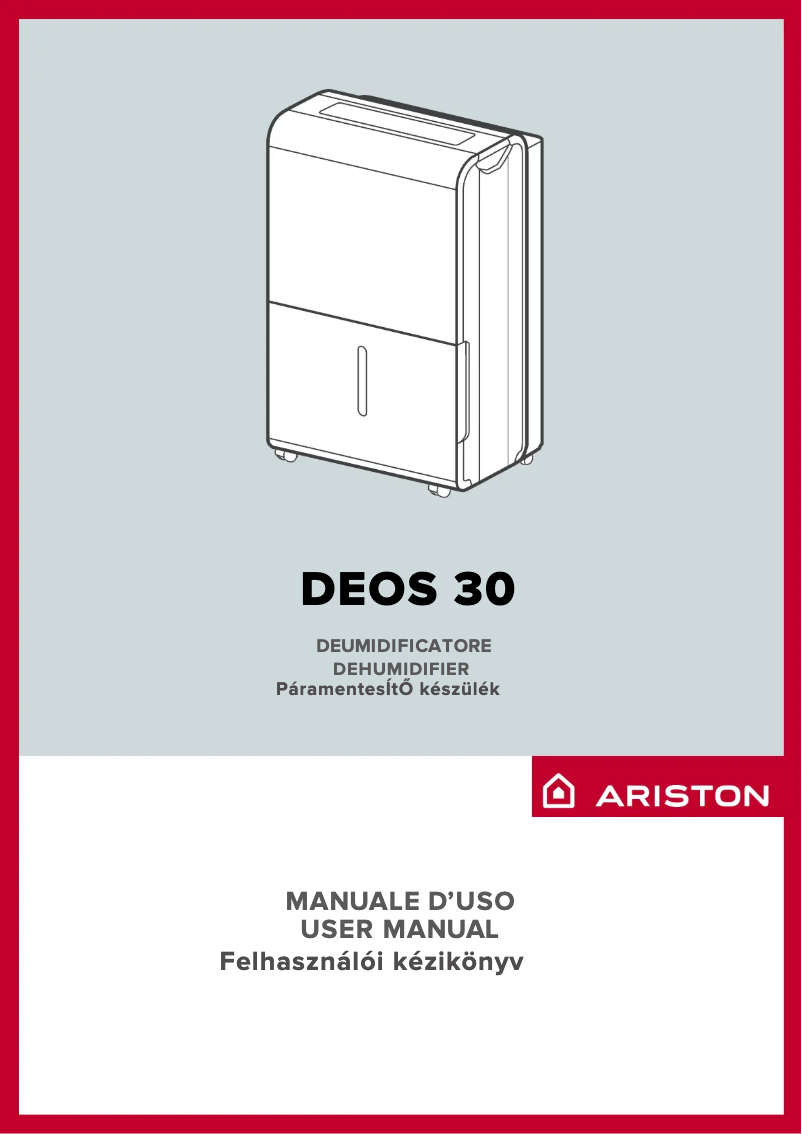 Page 1 de la notice Manuel utilisateur Ariston Thermo Deos 30