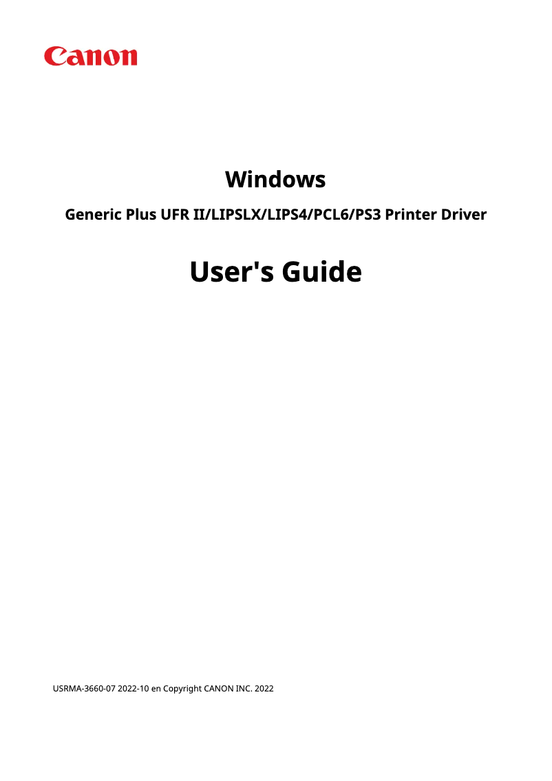 Image de la première page du manuel de l'appareil imageCLASS LBP6780x