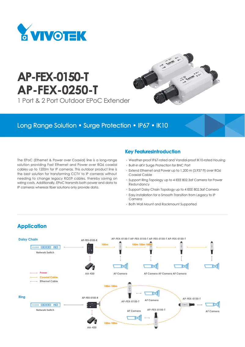 Image de la première page du manuel de l'appareil AP-FEX-0250-T