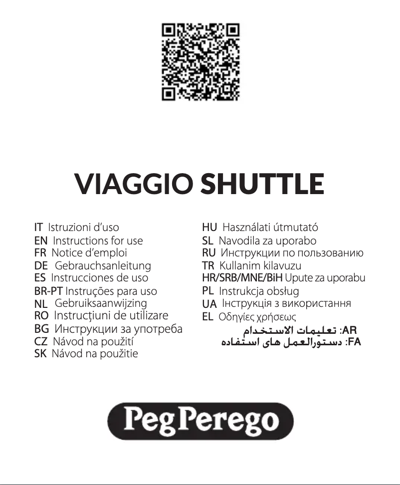 Page 1 de la notice Manuel utilisateur Peg Perego Viaggio Shuttle