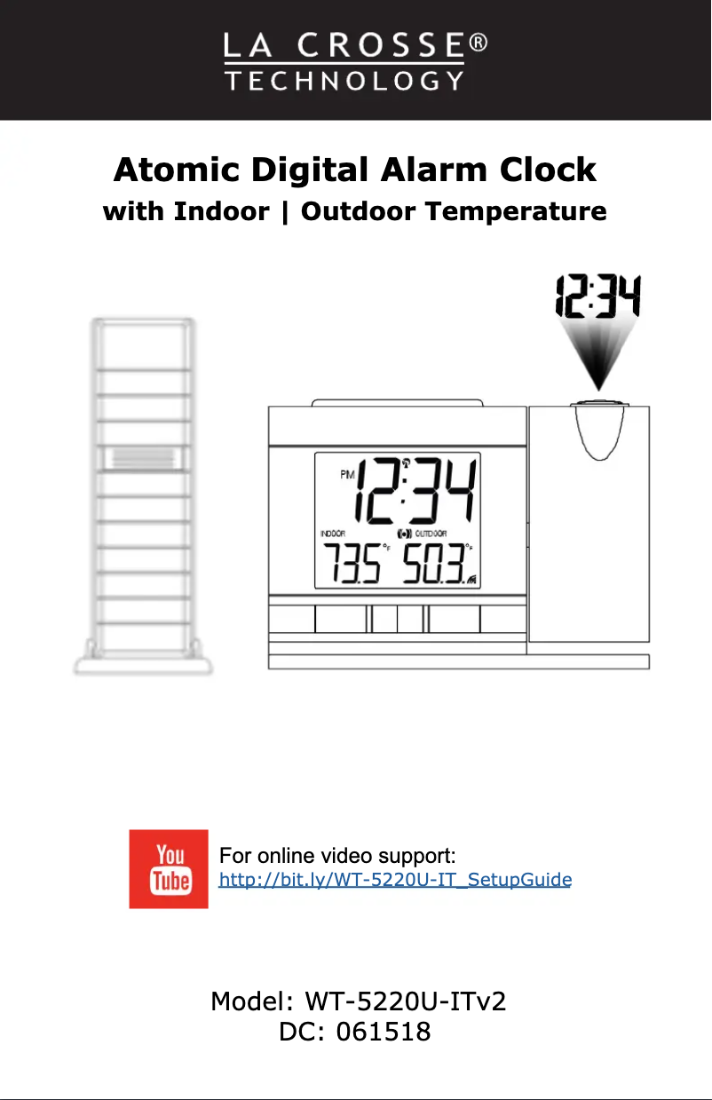 Page 1 de la notice Manuel utilisateur La Crosse Technology WT-5220U-ITV2