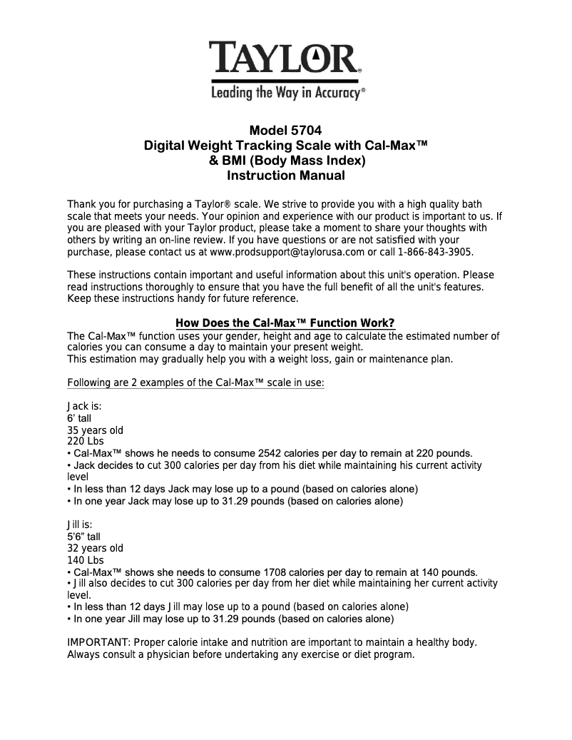 Image de la première page du manuel de l'appareil 5704