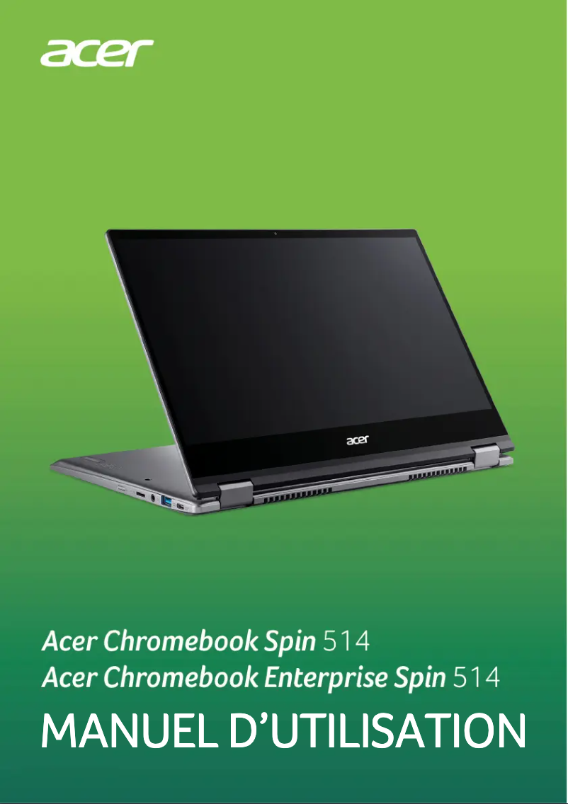 Página 1 del manual Manual de usuario Acer Chromebook Spin 514