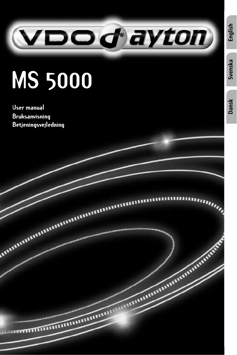 Page 1 de la notice Manuel utilisateur VDO Dayton MS 5000
