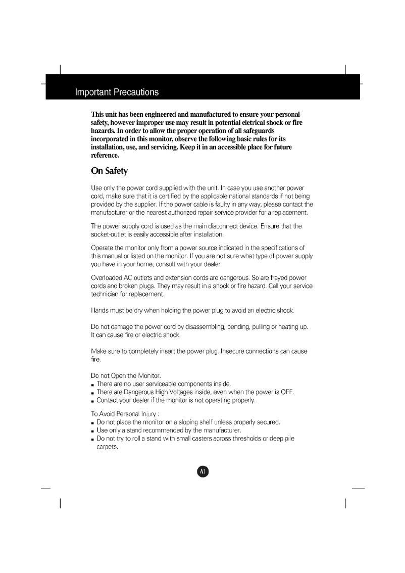 Image de la première page du manuel de l'appareil 702S