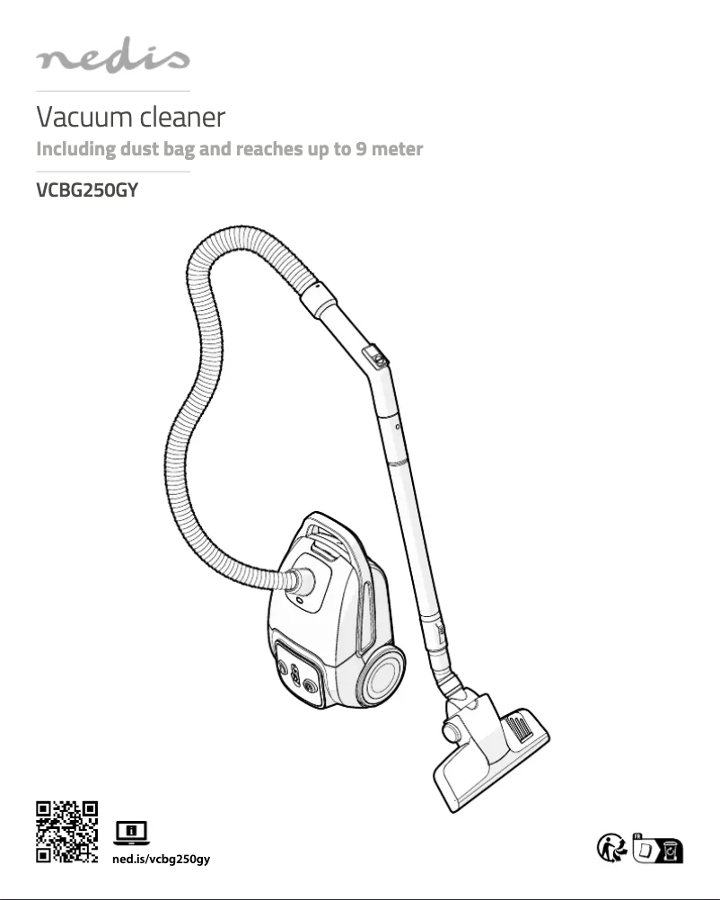 Page 1 de la notice Manuel utilisateur Nedis VCBG250GY