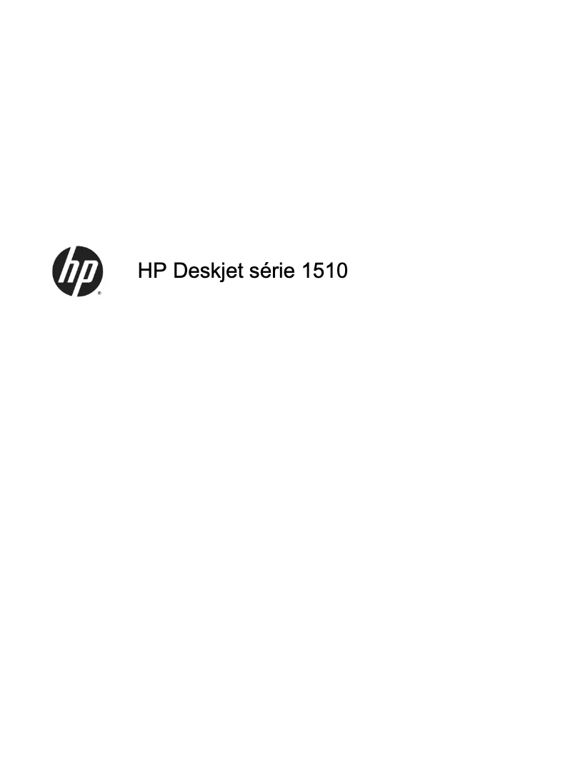 Page 1 de la notice Manuel utilisateur HP Deskjet 1510