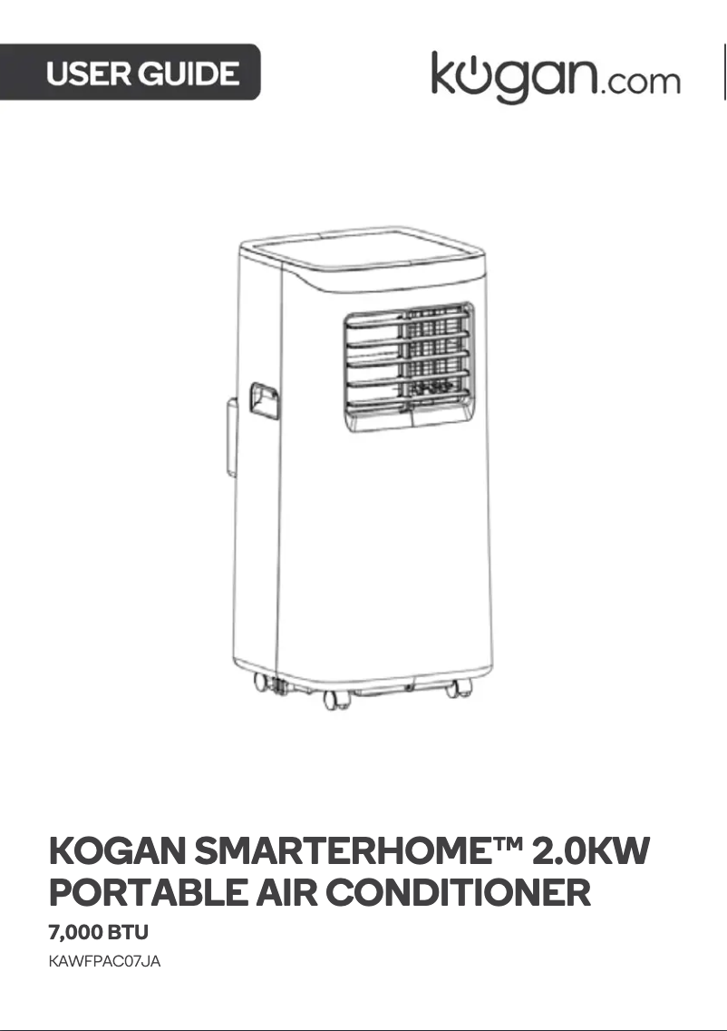 Page n°1 - Manuel utilisateur Kogan KAWFPAC07JA