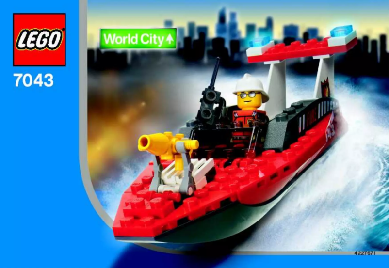 Page n°1 - Manuel utilisateur Lego World City 7043