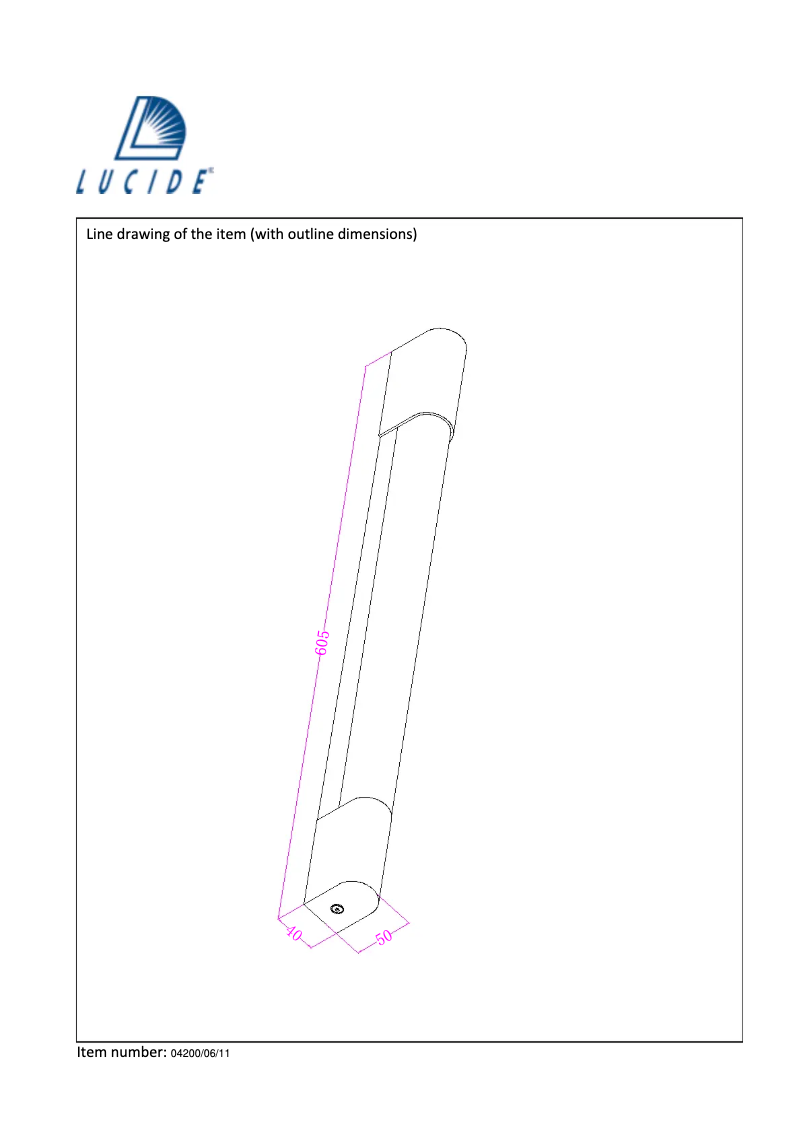 Page 1 de la notice Manuel utilisateur Lucide Alta-LED