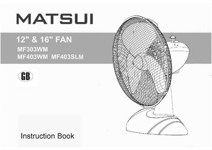 Page 1 de la notice Manuel utilisateur Matsui MF403SLM
