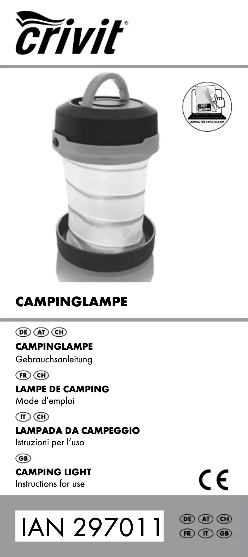 Image de la première page du manuel de l'appareil IAN 297011