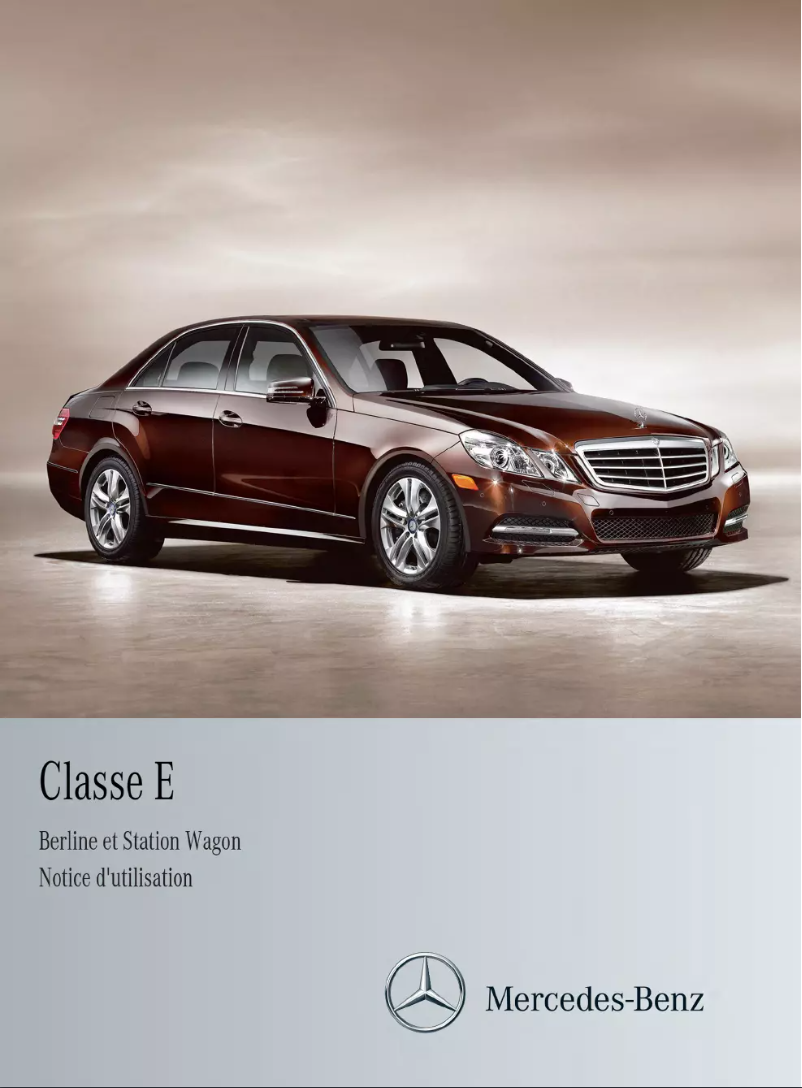 Página 1 del manual Manual de usuario Mercedes-Benz E-Class (2013)