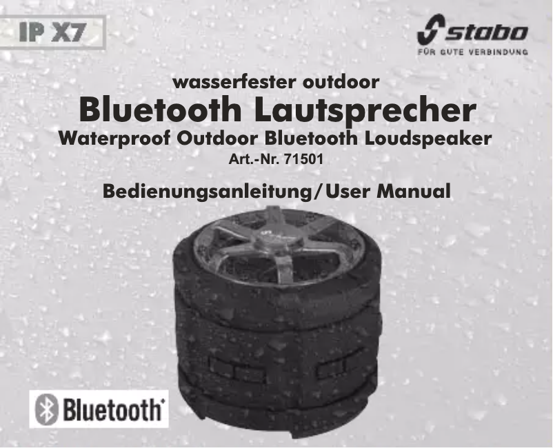 Image de la première page du manuel de l'appareil Bluetooth 71501
