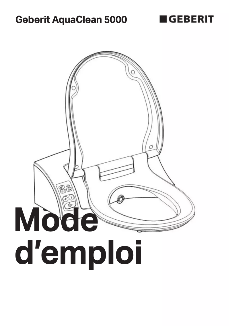 Page 1 de la notice Manuel utilisateur Geberit AquaClean 5000
