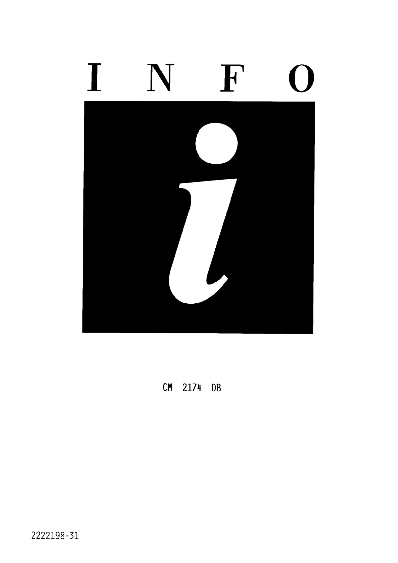 Image de la première page du manuel de l'appareil CM 2174 DB