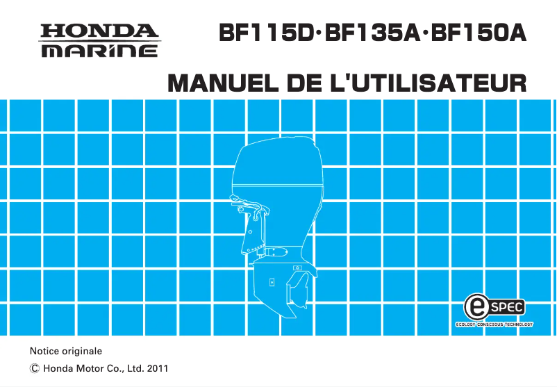 Página 1 del manual Manual de usuario Honda BF135A (2011)