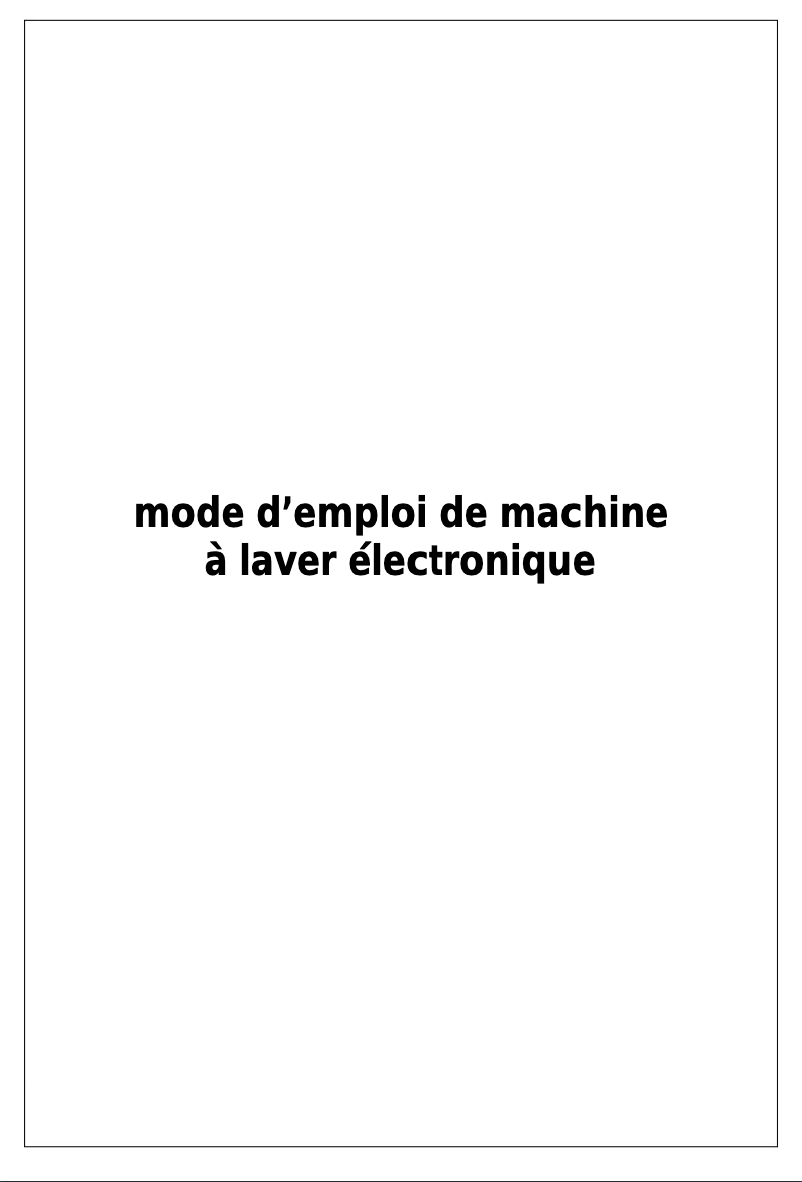 Page 1 de la notice Manuel utilisateur Bellavita LFT 1208 TJV