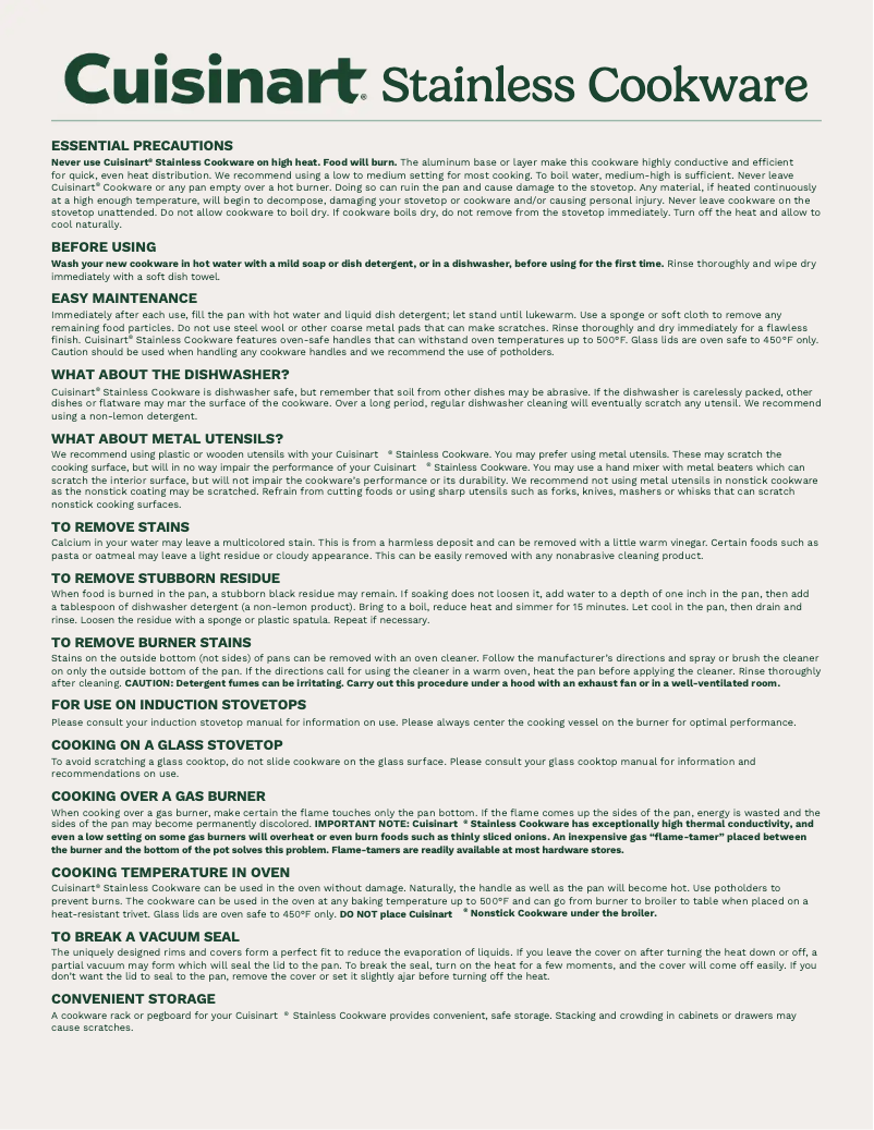 Page 1 de la notice Manuel utilisateur Cuisinart FCT3545-24