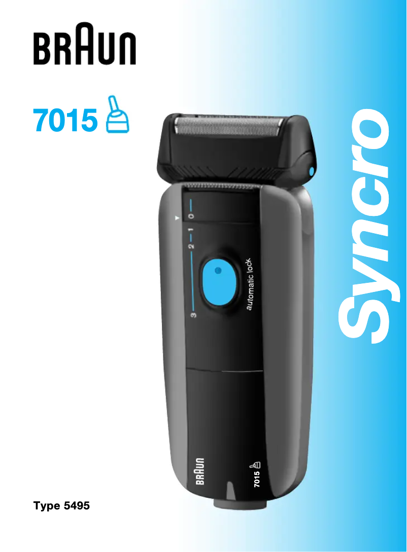 Page 1 de la notice Manuel utilisateur Braun Syncro 7015