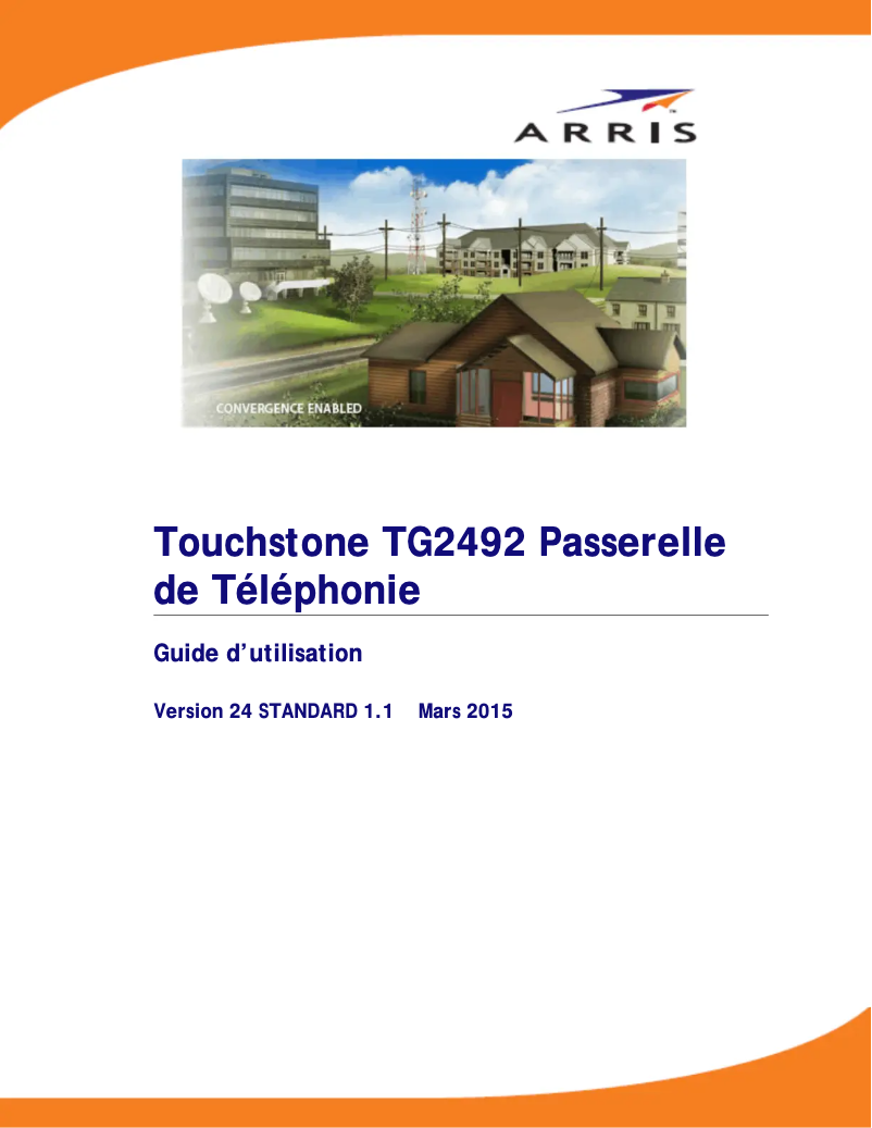 Page 1 de la notice Manuel utilisateur Arris SURFboard TG2492S/CE