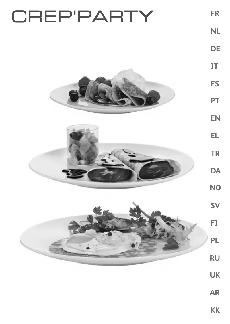 Page 1 de la notice Manuel utilisateur Tefal CrepParty PY300233