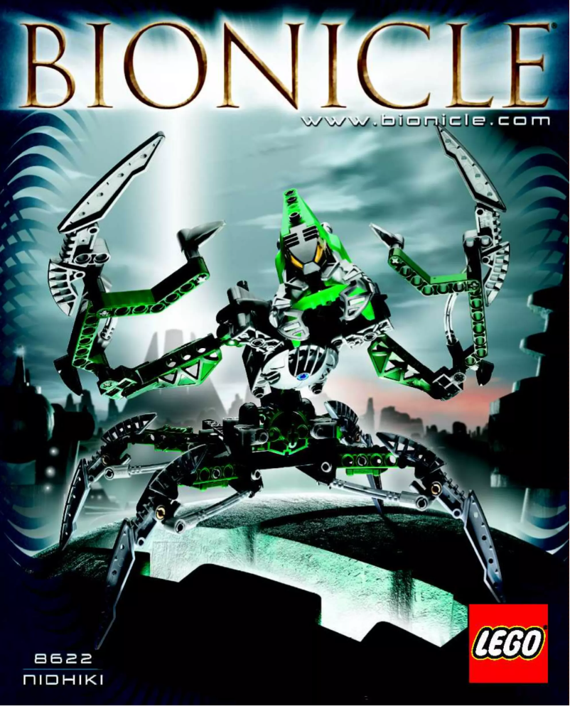 Page 1 de la notice Manuel utilisateur Lego Bionicle 8622