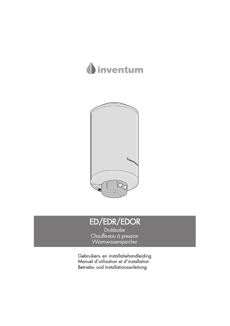 Page 1 de la notice Manuel utilisateur Inventum EDR 80