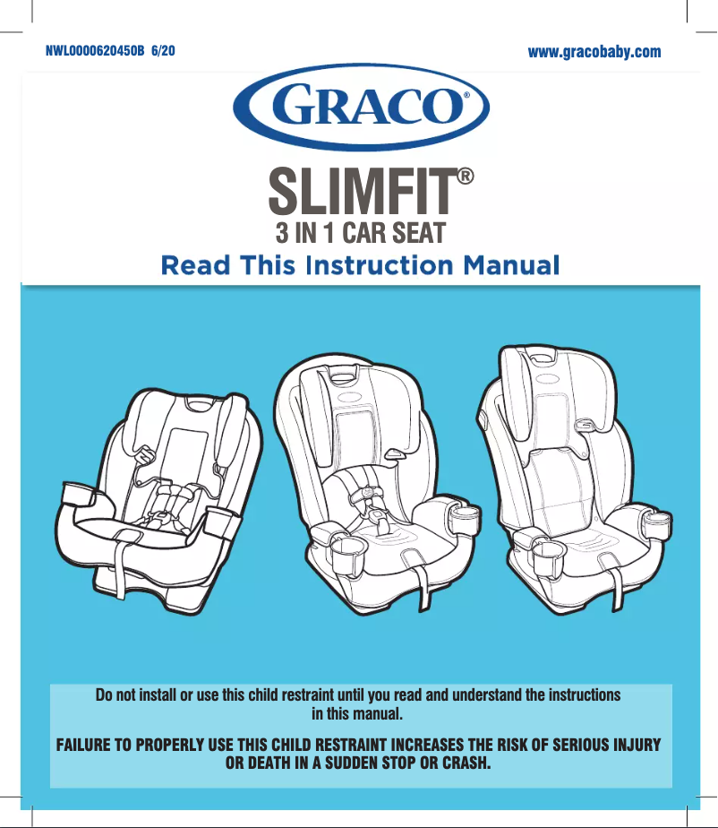 Page 1 de la notice Manuel utilisateur Graco SlimFit