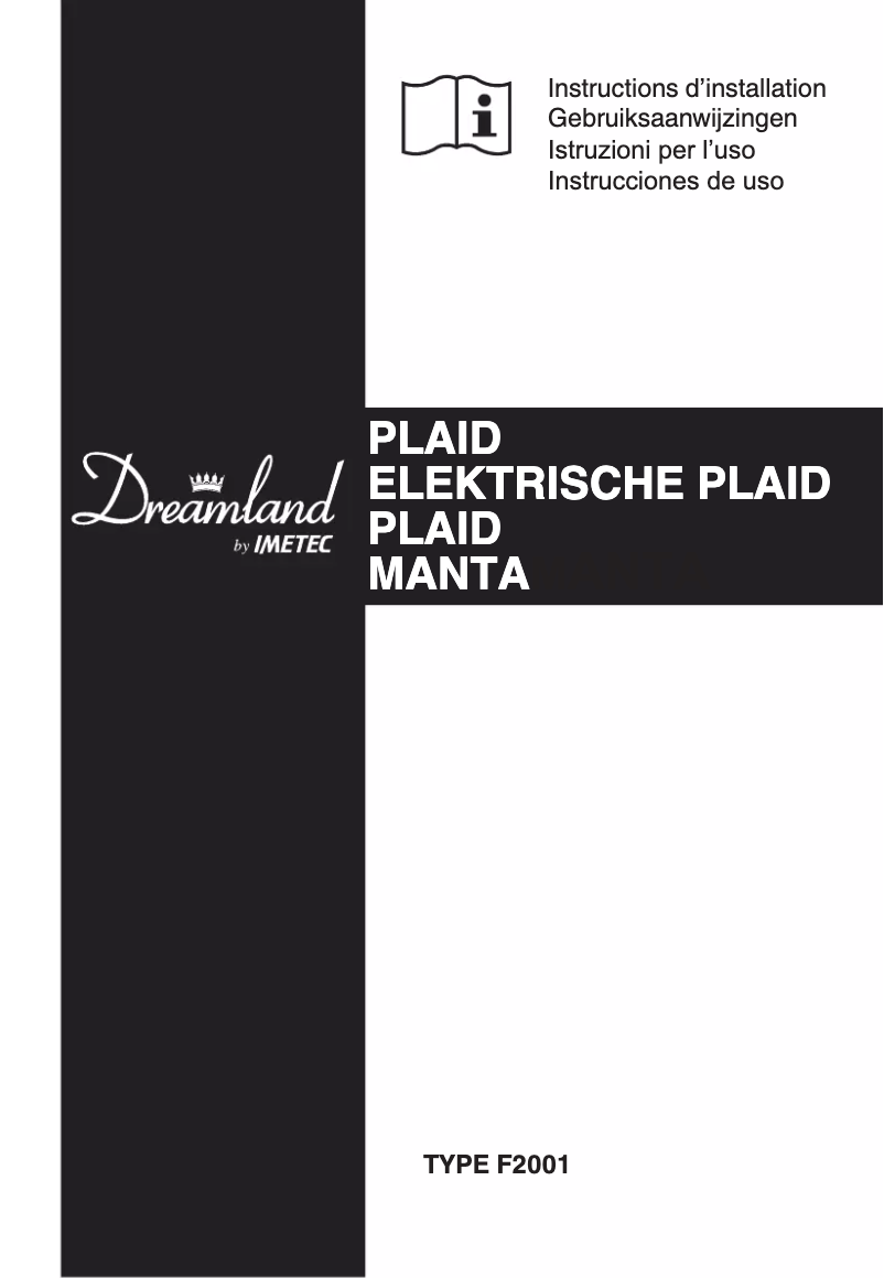 Image de la première page du manuel de l'appareil F2001