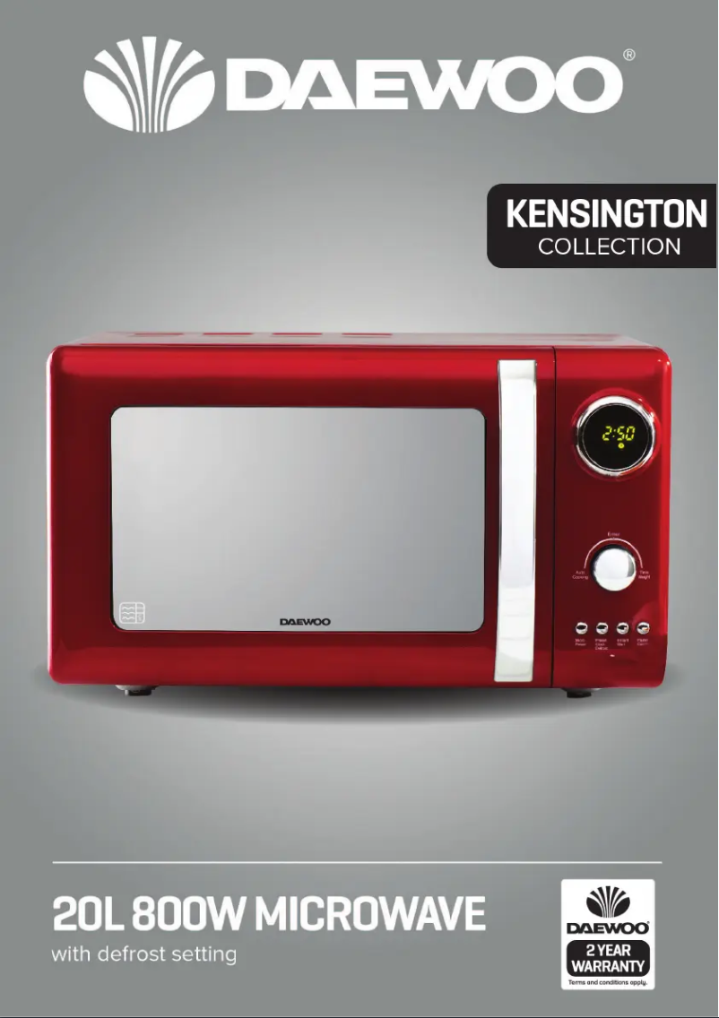 Page 1 de la notice Manuel utilisateur Daewoo Kensington SDA1656