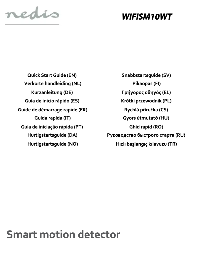 Página 1 del manual Manual de usuario Nedis WIFISM10WT