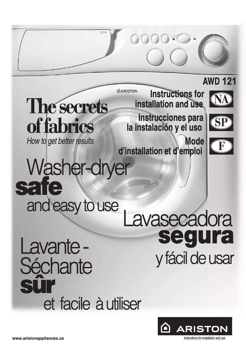 Page 1 de la notice Manuel utilisateur Ariston Thermo AWD 121