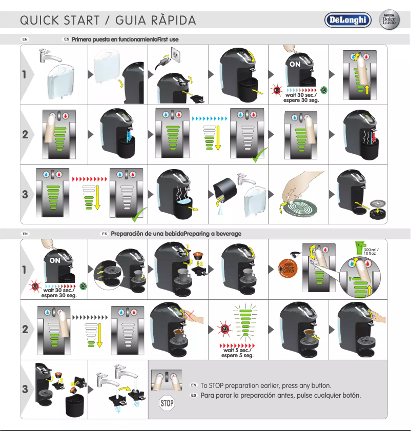 Page n°1 - Manuel utilisateur DeLonghi Nescafe Dolce Gusto Esperta EDG656.T