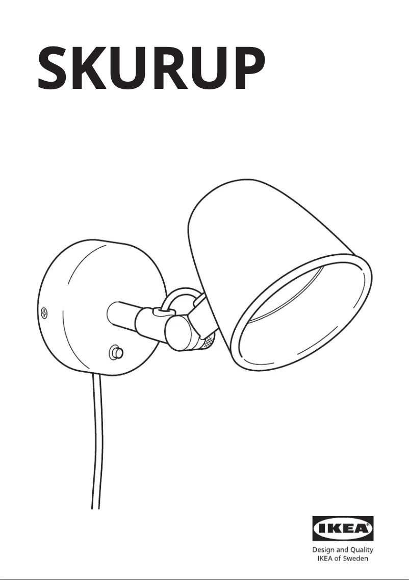 Page 1 de la notice Manuel utilisateur Ikea SKURUP 205.447.36