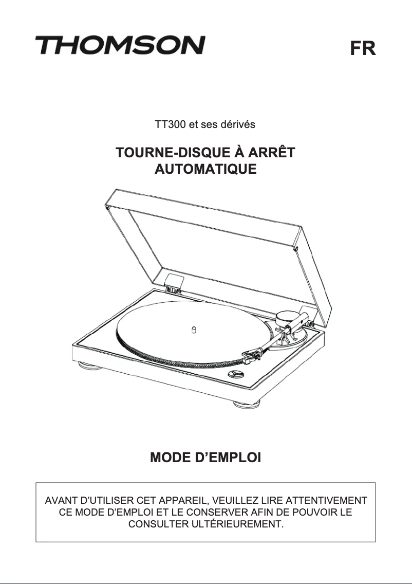 Page n°1 - Manuel utilisateur Thomson TT301