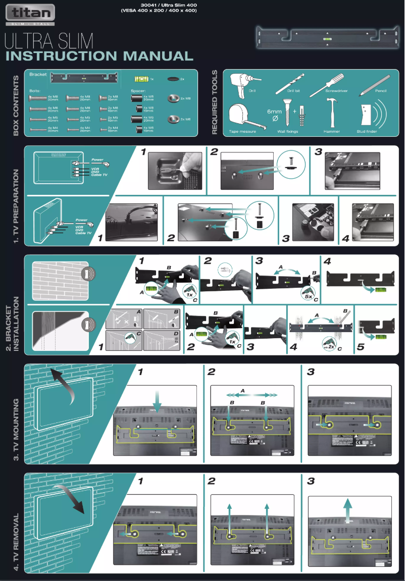 Page 1 de la notice Manuel utilisateur Titan 30041