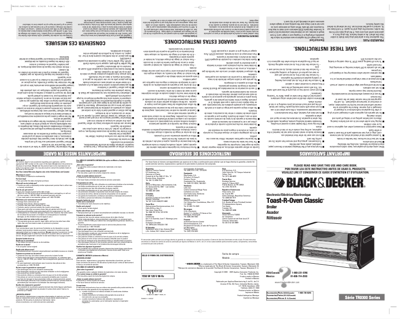Page 1 de la notice Manuel utilisateur Black & Decker TRO300