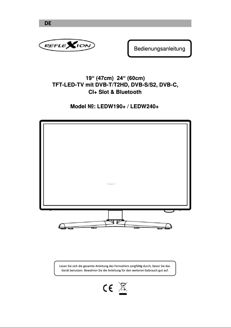 Image de la première page du manuel de l'appareil LEDW240+