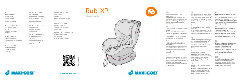 Página 1 del manual Manual de usuario Maxi-Cosi Rubi XP Shadow