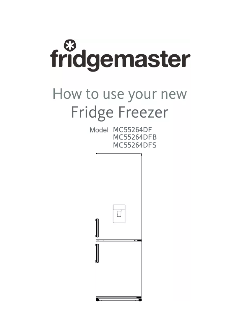 Page n°1 - Manuel utilisateur Fridgemaster MC55264DF