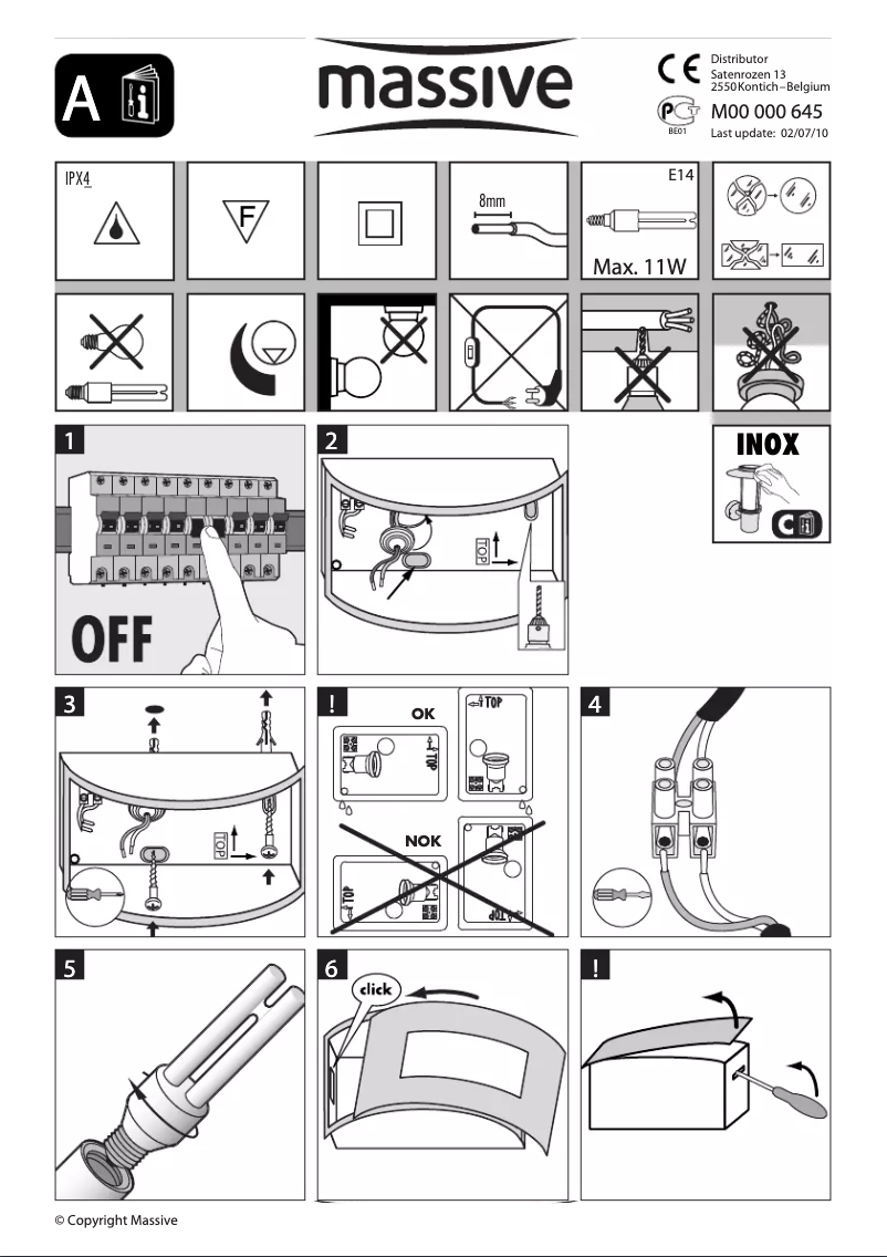 Page 1 de la notice Manuel utilisateur Massive Caracas