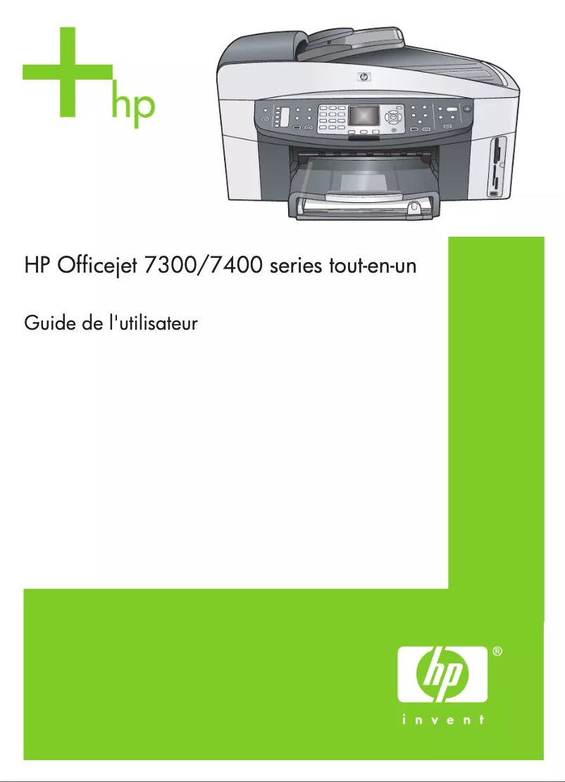 Page 1 de la notice Manuel utilisateur HP Officejet 7400