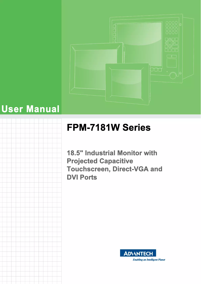 Page n°1 - Manuel utilisateur Advantech FPM-7181W